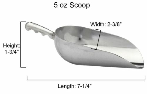 Libertyware 5-ounce Cast-aluminum Ice Scooper By Libertyware Silver New