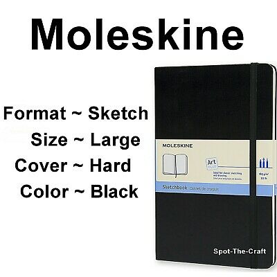 Moleskine Sketchbook Sketch Book Art Large Black Hard Cover