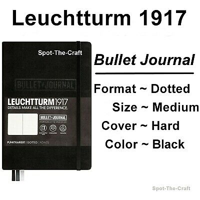 Leuchtturm1917 Bullet Dotted Journal Notebook Medium A5 Black 346703