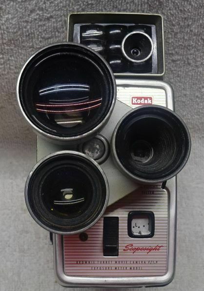 ** Vintage - Kodak - Scopesight - Movie Camera With 3 Lenses - Used  ****