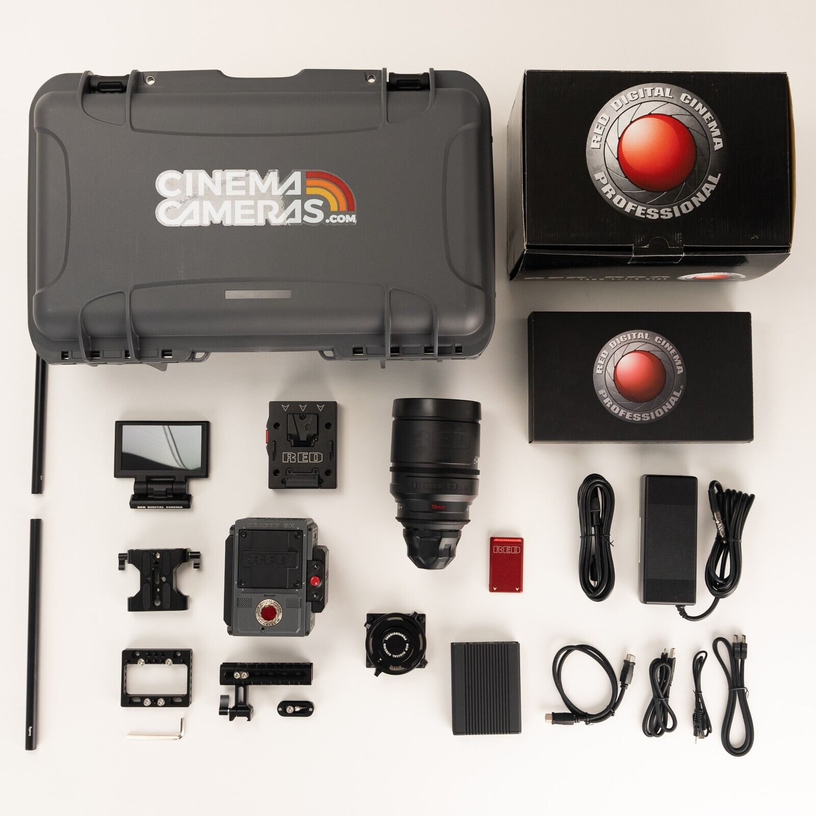 Red Scarlet-w Basic Kit Minimag 4.7" Touch V-lock 18mm Lens Sidekick