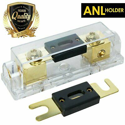 0 / 2 / 4 Gauge Inline Anl Fuse Holder Gold Series + 200a Fuse X Audio Xanl150p