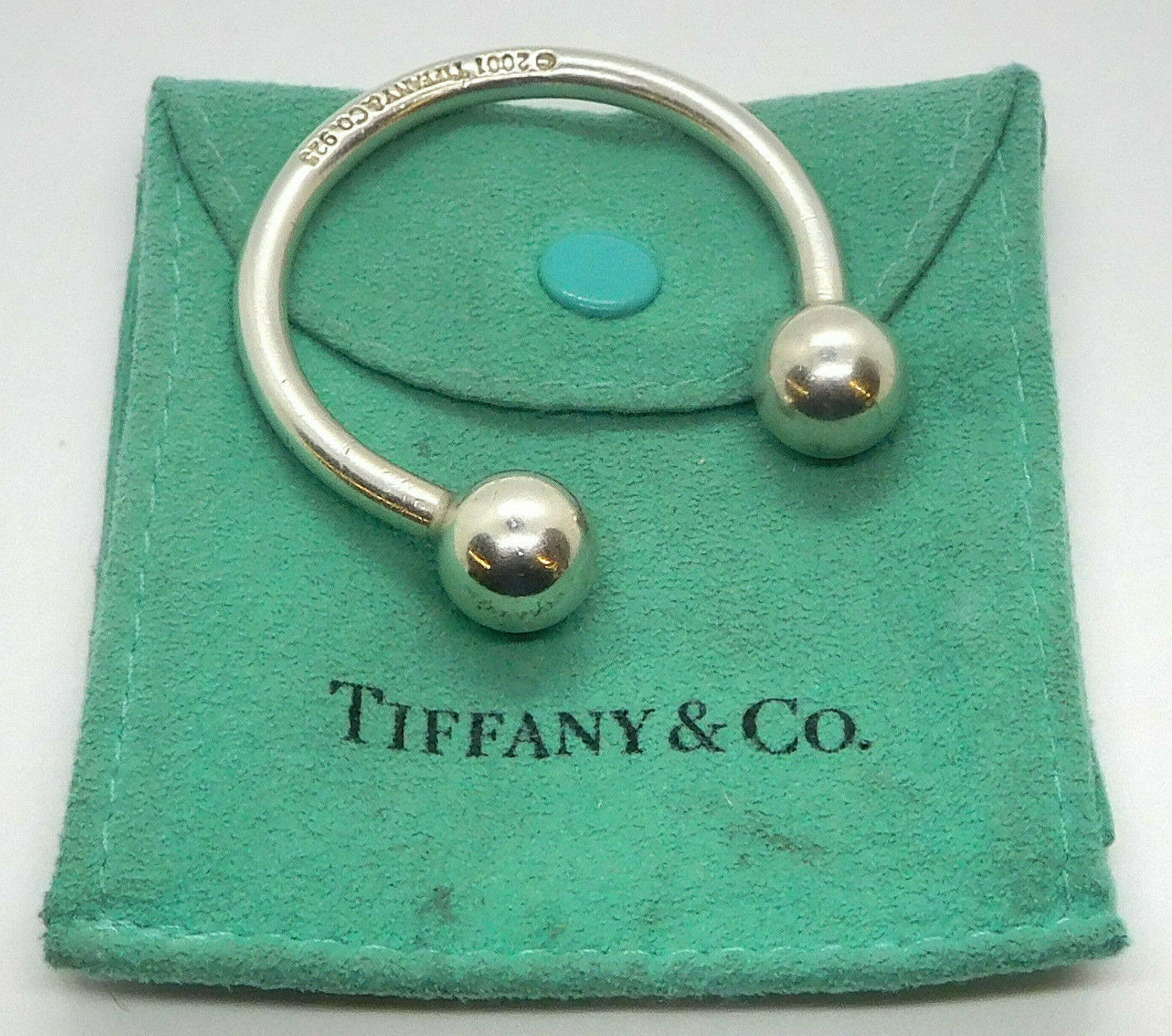2001 Tiffany & Co. Sterling Silver Key Ring