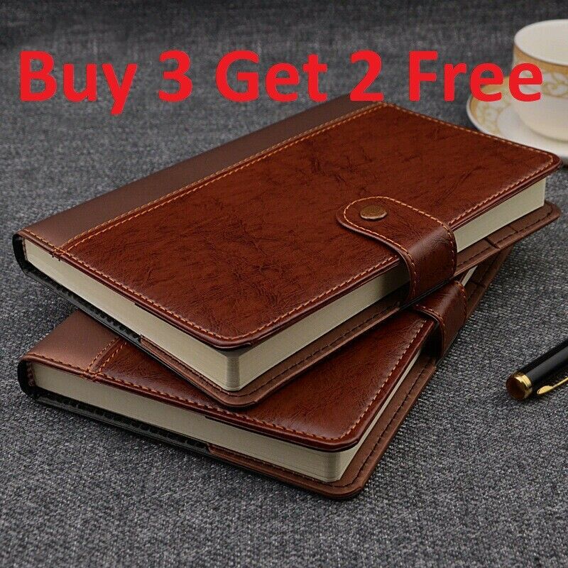 Idny Refillable Pvc Leather Writing Notebook Journal W Button Pen Holder