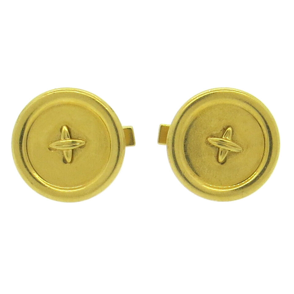 Tiffany & Co. Large 18k Gold Button Cufflinks