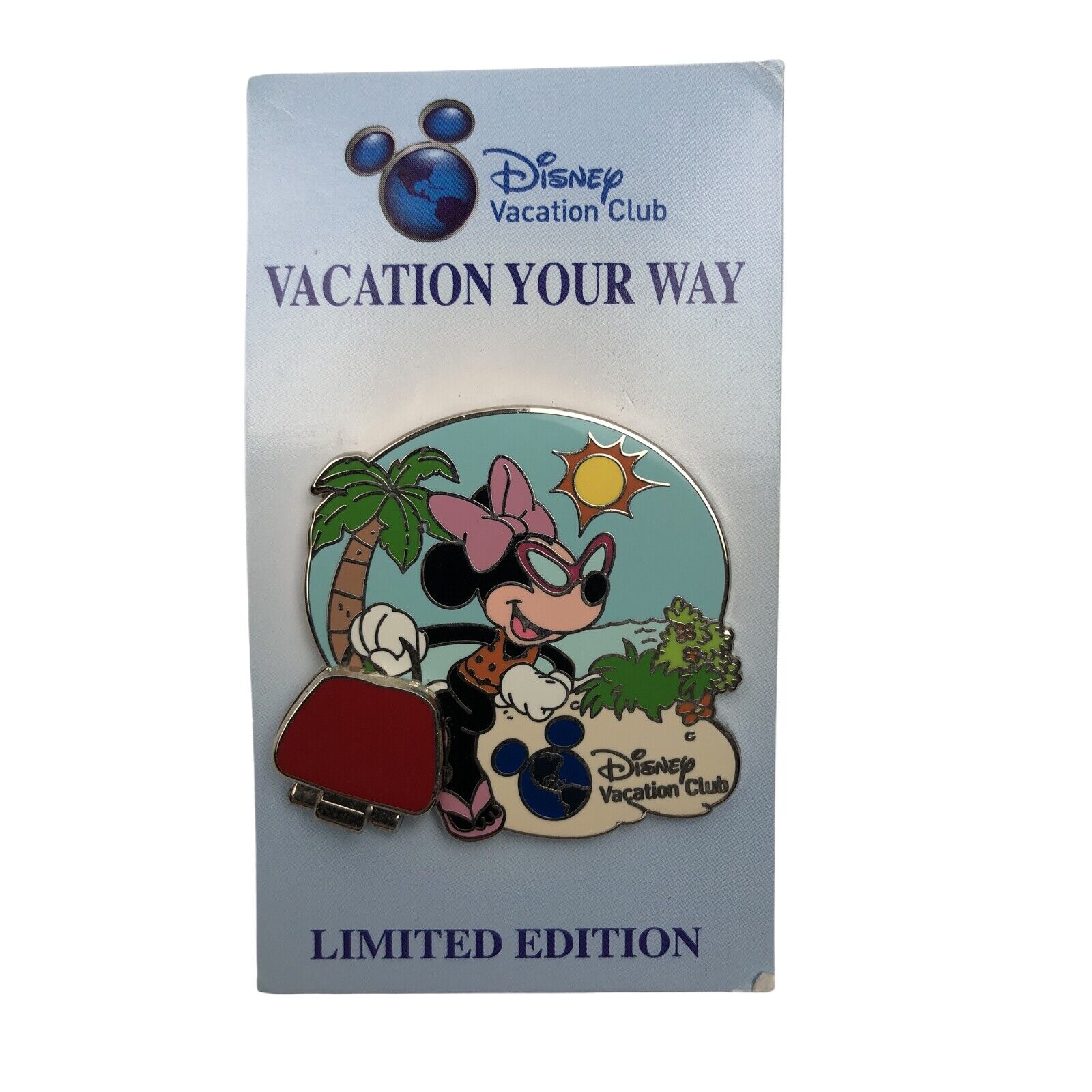 Disney Vacation Club 2012 Limited Edition Vacation Your Way Minnie Mouse Pin New