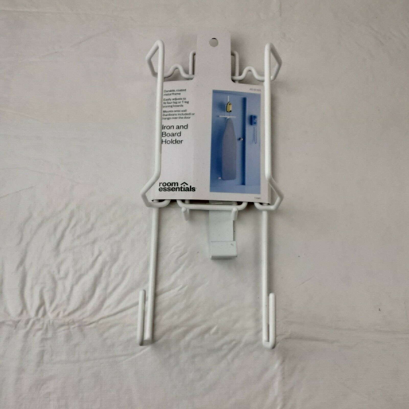Room Essentials White Over-the-door Iron & Ironing Board Holder New