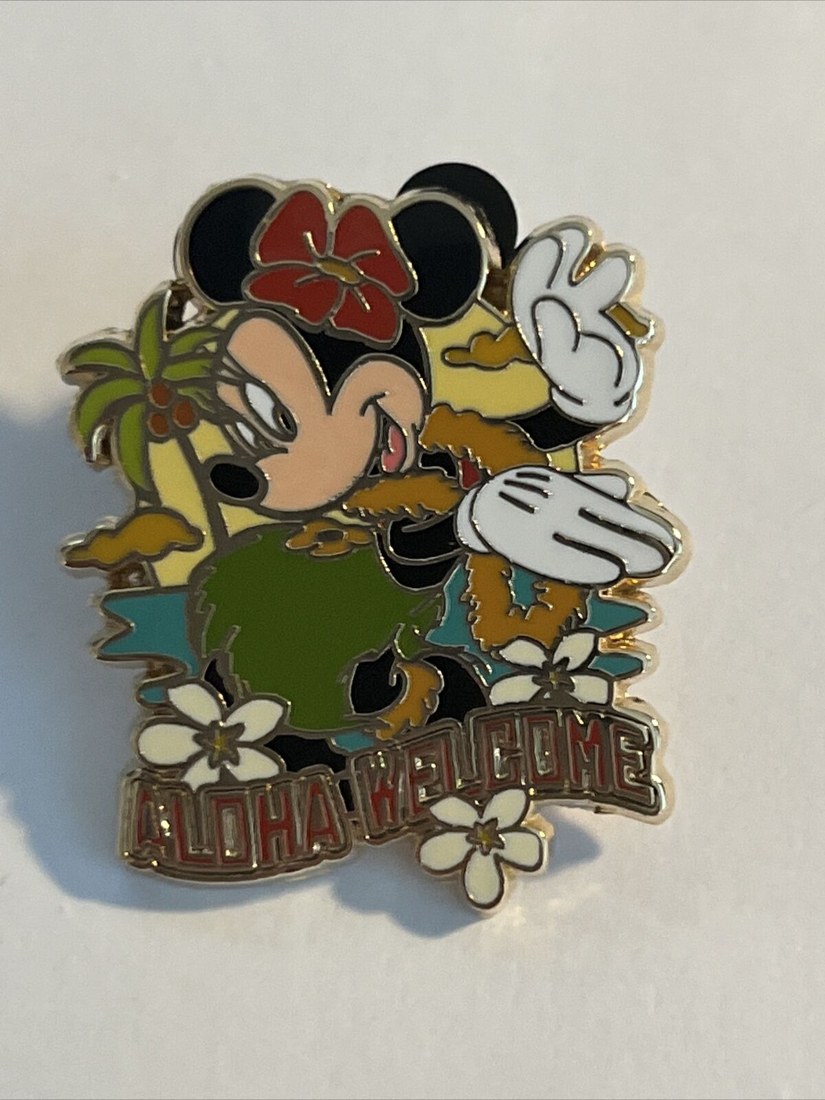 Adventures By Disney Abd Escape To Paradise Aloha Welcome Minnie Mouse Pin (a9)