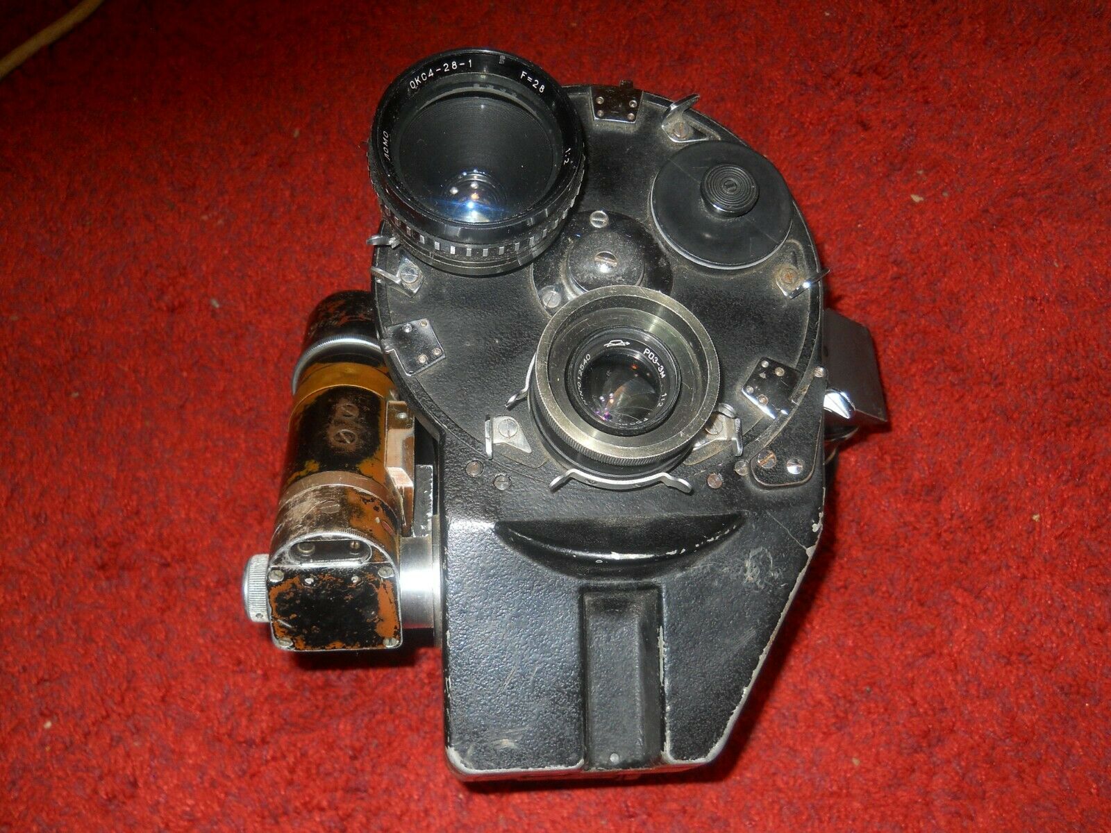 Konvas 1kcp-1m 35mm Movie Camera And Lenses