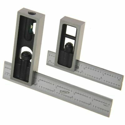 Igaging 4" + 6" Double Square Set 4r Steel Blade High Precision Woodworking