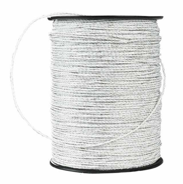Electric Fence Trident Poly Wire White 660'